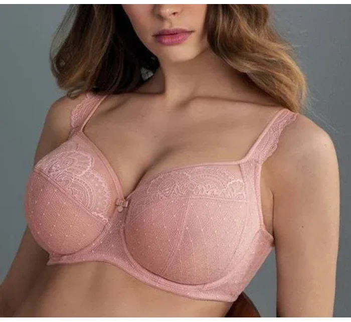 Selma podprsenka s kosticí Big Cup model 10628046 rosewood - RosaFaia