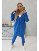 Hrejivá súprava s dlhou mikinou nevädzovo modrá