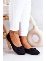 Baleriny Damskie Klasyczne Profilowana Wkładka Czarne Fimme Baleriny Damskie Klasyczne Profilowana Wkładka Czarne Fimme