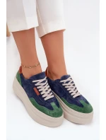 Semišové dámské tenisky na platformě model 21711172 - Zazoo Semišové dámské tenisky na platformě model 21711172 - Zazoo