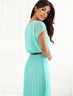 Sukienka DHJ SK 8839 model 22267694 mietowy - FPrice Sukienka DHJ SK 8839 model 22267694 mietowy - FPrice