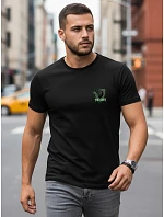 Tshirt męski z nadrukiem czarny model 22182518 - FashionStreet