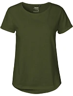 Neutral O 80012 Dámske bio tričko s vyhrnutými rukávmi 77.8012 military Neutral O 80012 Dámske bio tričko s vyhrnutými rukávmi 77.8012 military