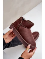 Śniegowce Na Platformie Damskie D.Franklin DFSH370010 Czekoladowe