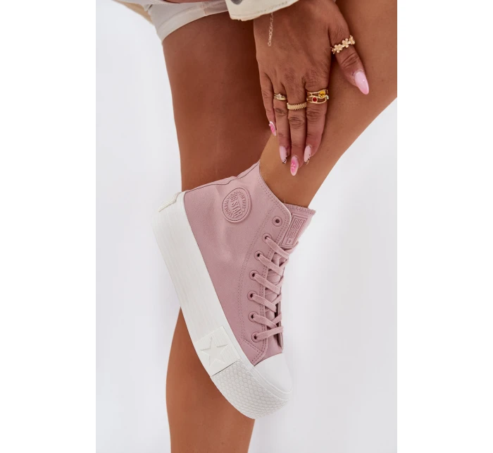 Dámské Tenisky Na Platformě Big Star model 21695247 Růžové - Big Star Shoes Dámské Tenisky Na Platformě Big Star model 21695247 Růžové - Big Star Shoes