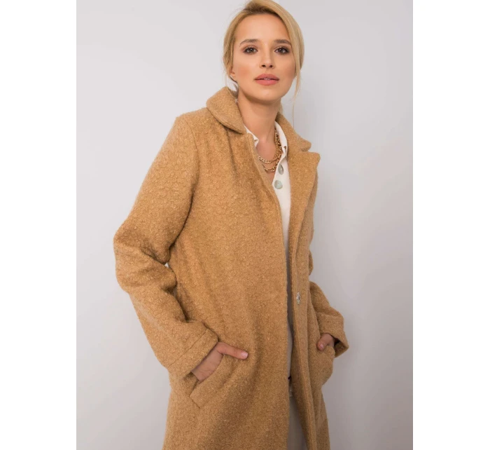 Dámský kabát 217 EN model 14839633 velbloudí - FPrice