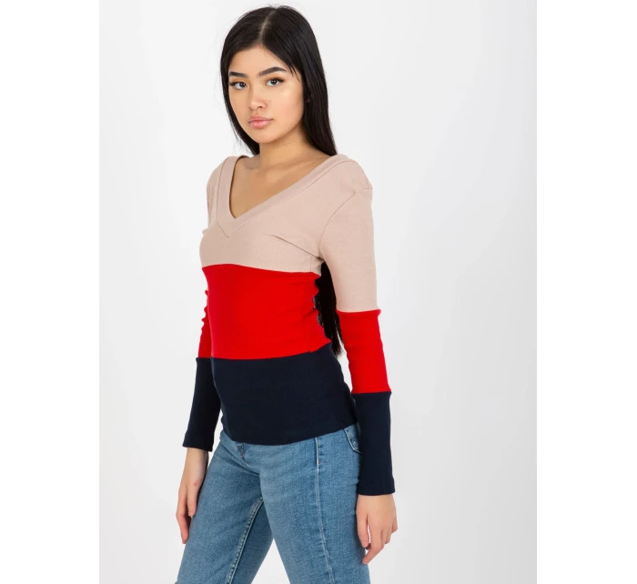 Halenka RV BZ model 17987244 tmavě modrá červená - FPrice Halenka RV BZ model 17987244 tmavě modrá červená - FPrice