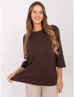 Bluzka RV BZ model 21406680 ciemny brązowy - FPrice Bluzka RV BZ model 21406680 ciemny brązowy - FPrice