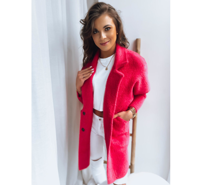 Dámsky alpakový kabát RITA II ružový Dstreet NY0589