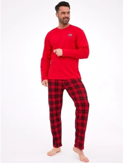 Pánské pyžamo Červená s černou model 21808574 - Cornette