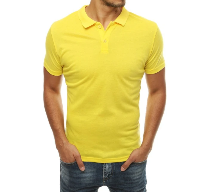 Pánské žluté polo tričko Dstreet model 21962550 - FashionStreet Pánské žluté polo tričko Dstreet model 21962550 - FashionStreet