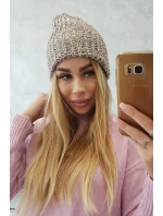 Dámska čiapka Delia K260 tmavo béžová Dámska čiapka Delia K260 tmavo béžová