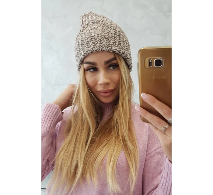 Dámska čiapka Delia K260 tmavo béžová Dámska čiapka Delia K260 tmavo béžová