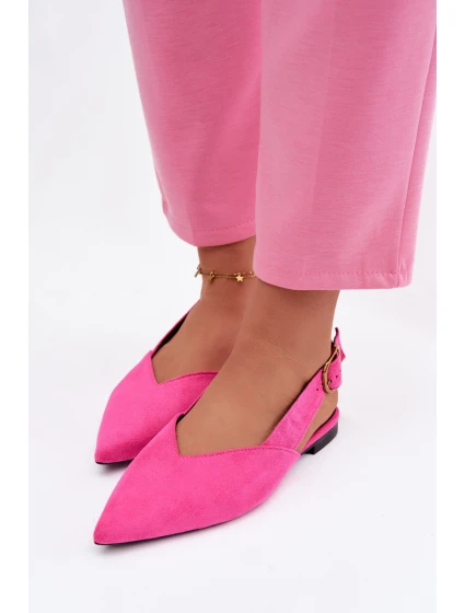 Balerínky so zlatou prackou Eco Suede Pink Palerra Balerínky so zlatou prackou Eco Suede Pink Palerra