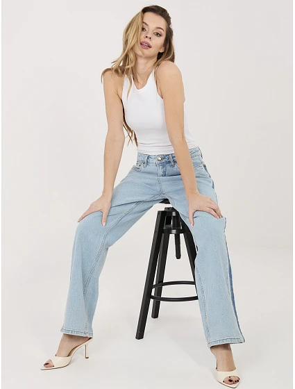 Nohavice D85084BL62589L222 svetlomodré