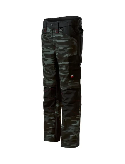 Vertex Camo pracovné nohavice pánske maskáčové tmavosivé