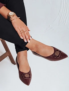 Dámske balerínky ZY1060 bordó - FashionStreet