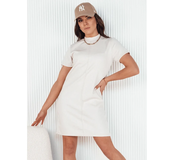 SHAWN ecru mini šaty FashionStreet EY2449