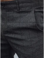 Pánske ležérne nohavice tmavosivé FashionStreet UX4400