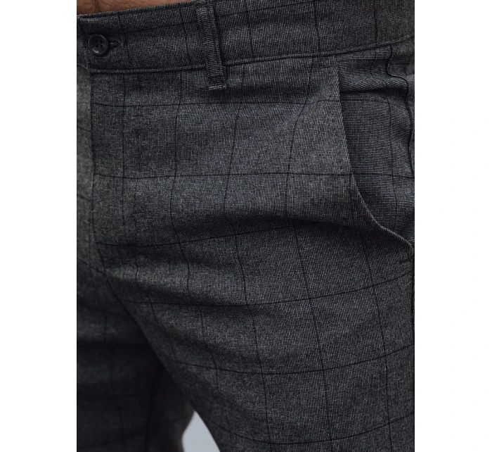 Pánske ležérne nohavice tmavosivé FashionStreet UX4400