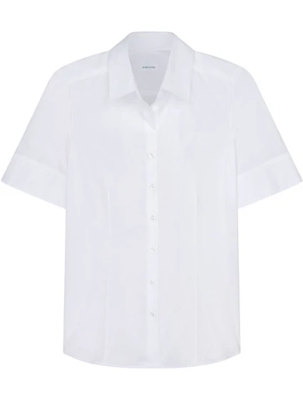 Seidensticker Blouse SSL Blúzka s krátkym rukávom 78.0605 biela