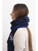 Dámsky sveter z mäkkej a teplej vlny vo farebných pruhoch KN19 modrá