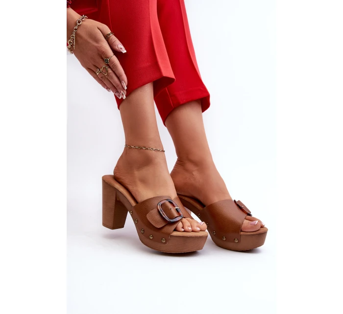 Dámské sandály s hnědé model 21661240 - EVENTO