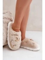 Kožené Pantofle S Béžové model 21680845 - Boto Kožené Pantofle S Béžové model 21680845 - Boto