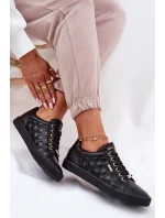 Trampki Damskie Z Eko Skóry Big Star RR274323 Czarne Trampki Damskie Z Eko Skóry Big Star RR274323 Czarne