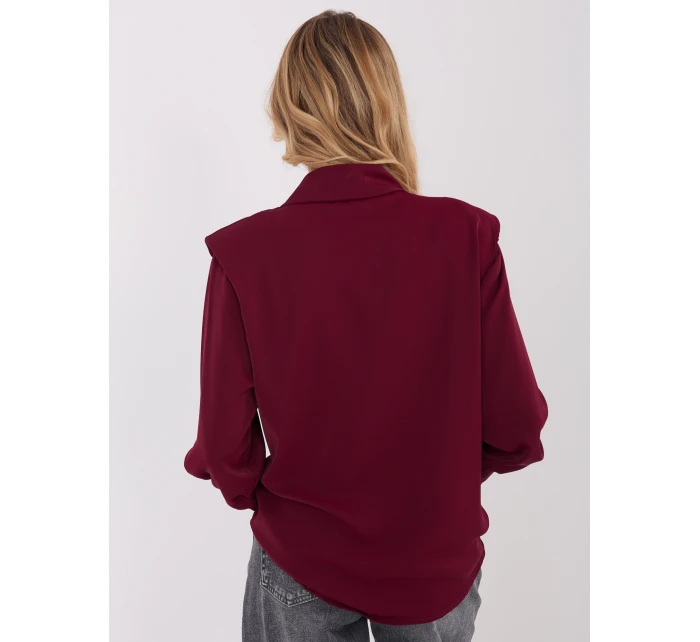 Koszula IT KS model 21782357 bordowy - FPrice Koszula IT KS model 21782357 bordowy - FPrice