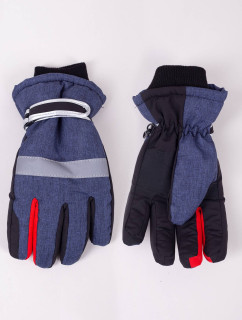Yoclub Detské zimné lyžiarske rukavice REN-0298C-A150 Navy Blue