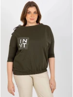 Dámska blúzka EM BZ HW 20 478.42P Khaki tmavozelená - FPrice