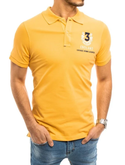 Pánské žluté polo tričko Dstreet model 21963088 - FashionStreet