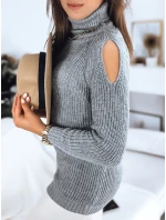 Dámský svetr světle šedý Dstreet model 21967058 - FashionStreet Dámský svetr světle šedý Dstreet model 21967058 - FashionStreet