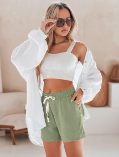 Dámske šortky NOT TOMORROW green FashionStreet SY0448