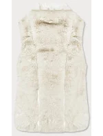 Dámska okrová kožušinová vesta (GSQ2249)