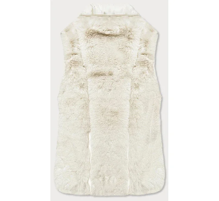 Dámska okrová kožušinová vesta (GSQ2249) Dámska okrová kožušinová vesta (GSQ2249)