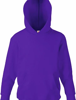 Fruit of the Loom Classic Kids Hooded Sweat Dětská mikina s kapucí 16.2043 purple