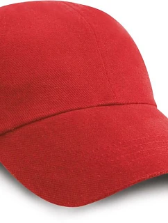 Result Headwear RC 024X 6-panelová nízkoprofilová čiapka s šiltom 28.024X červená