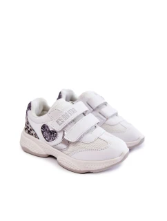 Dziecięce Buty Sportowe Na Rzepy Big Star KK374022 Białe