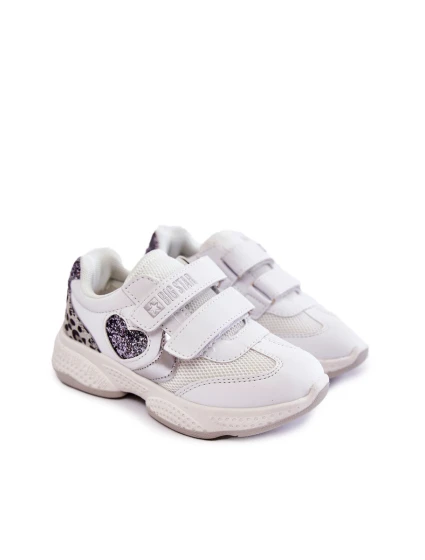 Dziecięce Buty Sportowe Na Rzepy Big Star KK374022 Białe