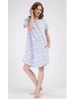 Dámske šaty Nature home modro-biele - Vienetta Dámske šaty Nature home modro-biele - Vienetta
