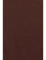 Asymetrické úpletové šaty model 21787045 hnědé - Moe