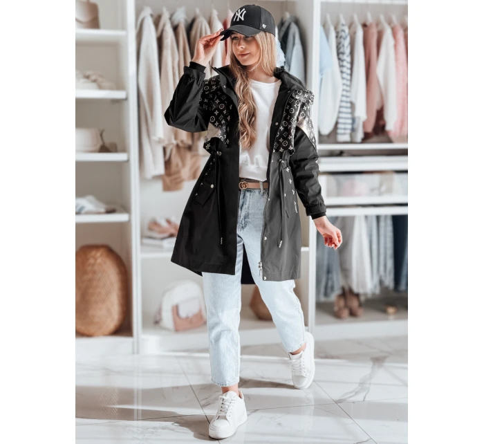 Dámska prechodná bunda FERIPARKA black FashionStreet TY4875