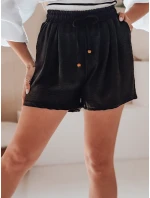 Dámske látkové šortky SUMMER TRIP black FashionStreet SY0433