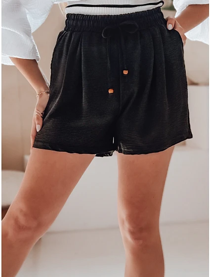 Dámské látkové šortky SUMMER černé Dstreet model 21987193 - FashionStreet Dámské látkové šortky SUMMER černé Dstreet model 21987193 - FashionStreet