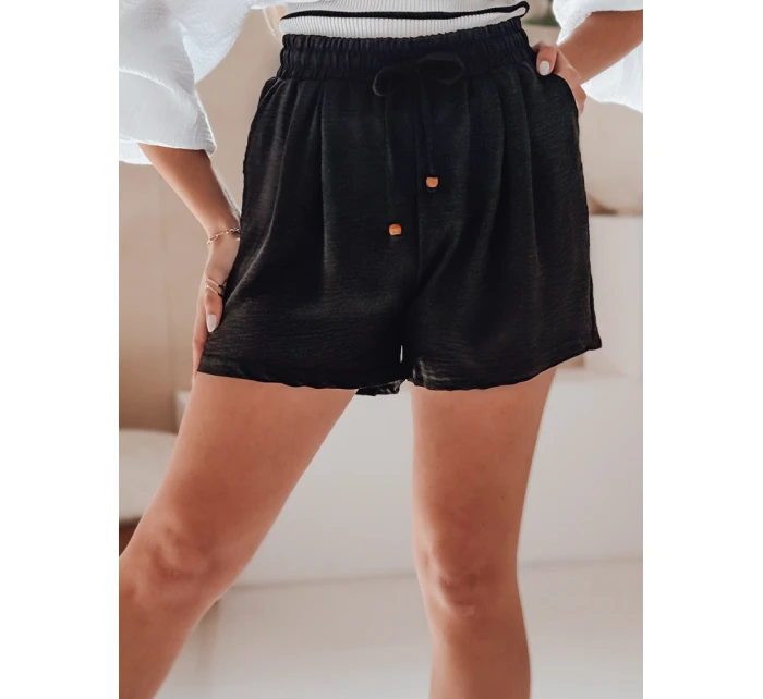 Dámske látkové šortky SUMMER TRIP black FashionStreet SY0433