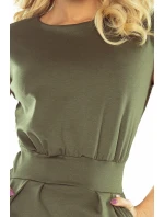 Midi šaty SARA v khaki farbe model 5516298