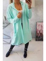 Mätová bunda s kapucňou nadmernej veľkosti