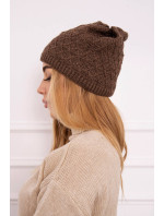 Fleecová čepice model 18750817 hnědá - K-Fashion